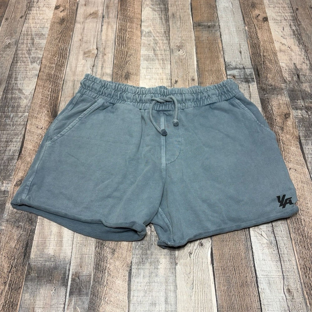 YoungLA Shorts Mens Size XL Light Blue Sweats Grunge Athletic Gym Streetwear